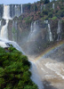 vue depuis le brésil des chutes d'Iguazu