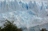 la chute d'un bloc de glace du Perito Moreno