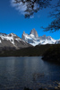 vue du Fitz Roy depuis la Laguna Capri