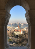 vue de Pest depuis le bastion des pêcheurs de Buda