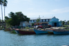 les bateaux des pêcheurs à Black River