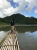 descente du rio grande avec un raft en bambou