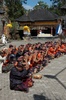 cérémonie au temple Pura Ulun Danu Bratan 