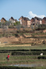 village typique des hautes terres centrales de Madagascar