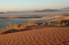 le soir dans le désert du Namib