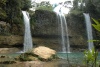 une cascade pour baignade