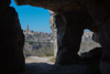 Matera vue depuis la rive opposée du ravin de la Gravina